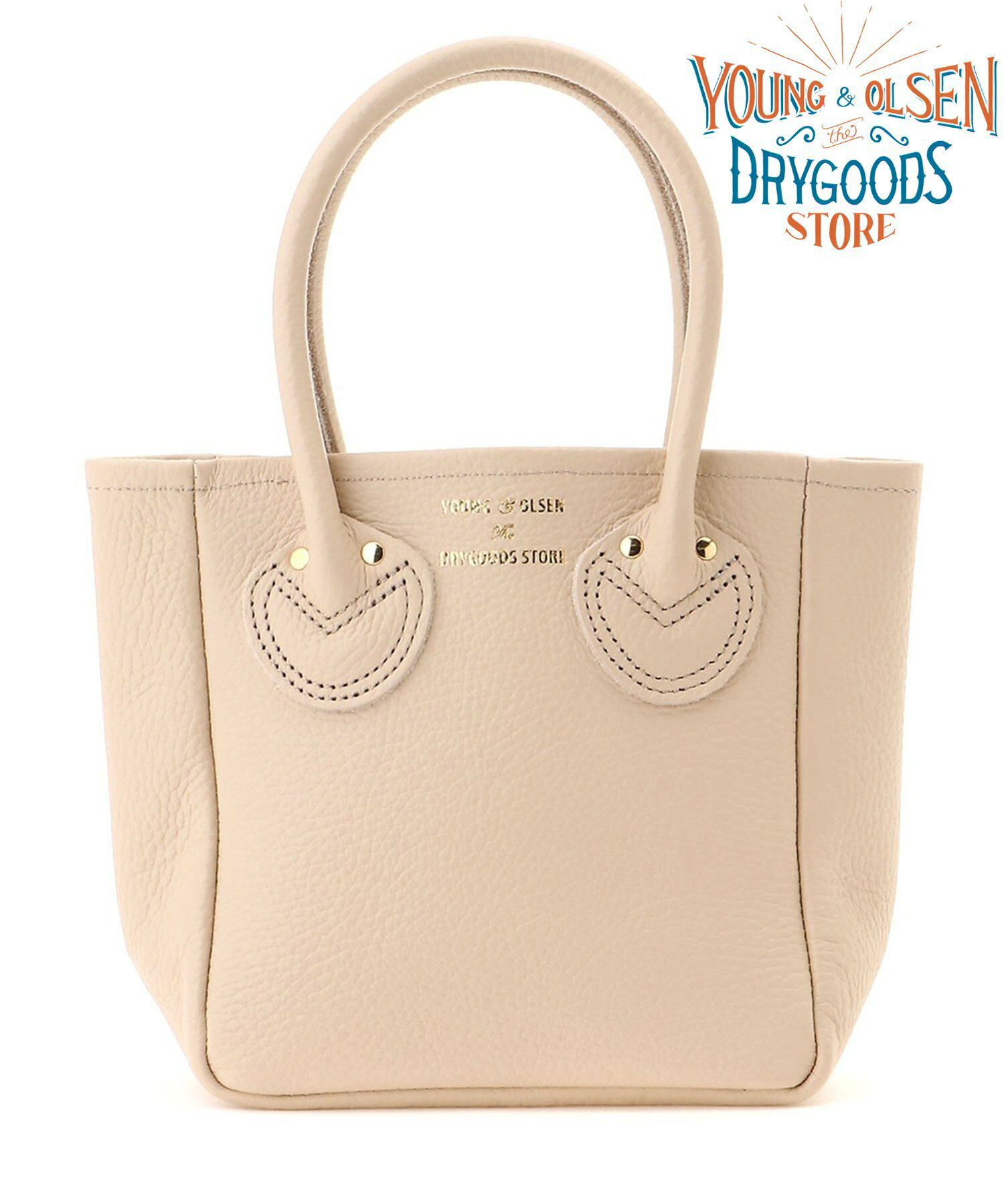 YOUNG&OLSEN/(W)EMBOSSED LEATHER TOTE XS
